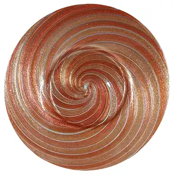 Salviati Murano Copper Aventurine Vintage Glass Plate/Dish