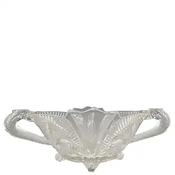 Brockwitz Large Art Deco Glass Serpent Centerpiece Bowl