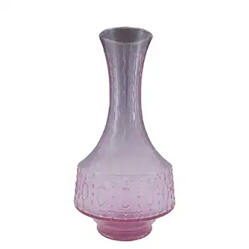 Stelvia Italian 'Opalina Fiorentina' Lilac Textured Glass Vase