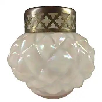 Kralik Art Nouveau 1900's Iridescent Mother-of-Pearl Glass Vase