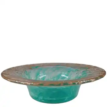 Monart UB.XI+ Green Copper Aventurine Vintage Glass Bowl