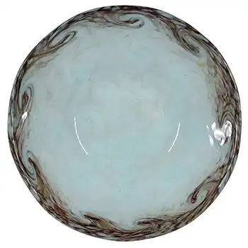 Monart MC.VII Pale Blue & Copper Aventurine Vintage Glass Bowl