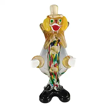 Murano / Franco Toffolo Vintage Glass Clown Figurine