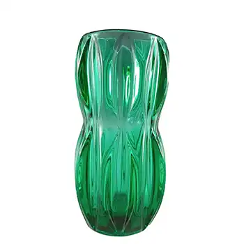 Rosice #1032 Sklo Union Green Glass Vase by Jan Schmid