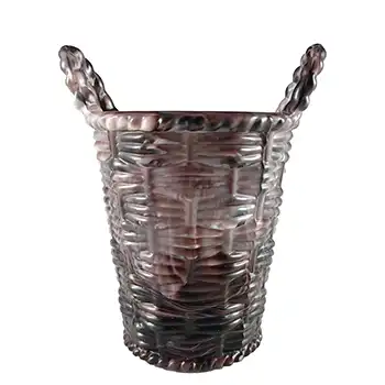 Sowerby #1102 Victorian Purple Malachite / Slag Glass Spill Vase