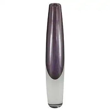 SIGNED Asta Strömberg #B938 Swedish Purple Cased Glass 'Sputnik' Vase