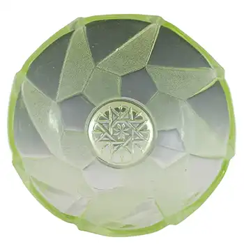 Sowerby #2596 Art Deco Uranium Green Glass Bowl