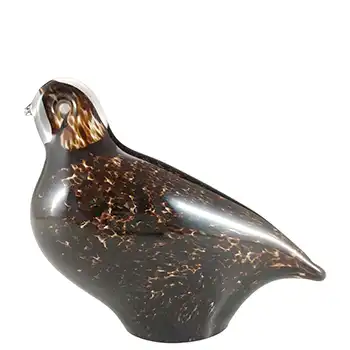 Wedgwood Brown Glass Partridge Bird RSW233 - Marked
