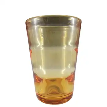Whitefriars #9094 William Wilson Golden Amber Glass Optic Vase