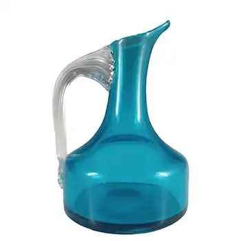 Whitefriars #9719 Kingfisher Blue Glass 5.25" 'Sparrow Beak' Jug