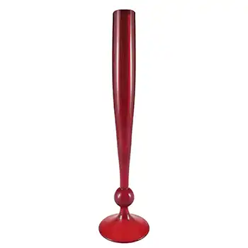 Whitefriars #9485 Baxter Ruby Red Glass 10.5" Stem Vase