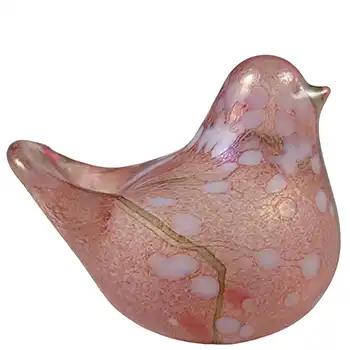Isle of Wight Studio / Harris 'Summer Fruits' Roseberry Glass Bird