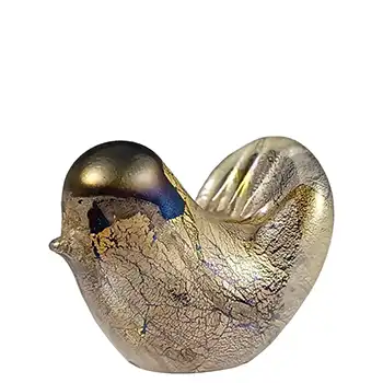 Isle of Wight Studio / Harris 'Azurene Black' Glass Bird