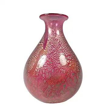 LABELLED Isle of Wight Studio / Harris 'Azurene Pink' Glass Vase