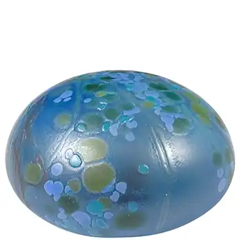 Isle of Wight Studio / Harris 'Meadow Garden Cornflower' Glass Paperweight