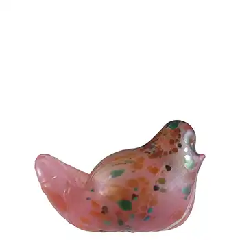 Isle of Wight Studio 'Summer Fruits' Cranberry Glass Bird