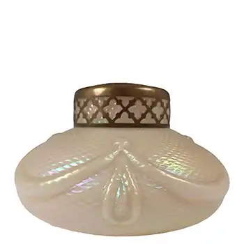 Kralik Art Nouveau Iridescent Mother-of-Pearl Glass Posy Vase