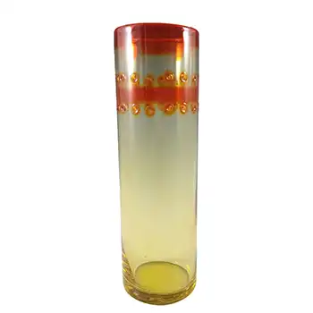 Hadeland Scandinavian Orange Glass 'Ra' Vase by Severin Brörby
