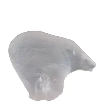 Pukeberg Swedish Frosted Glass Polar Bear Paperweight