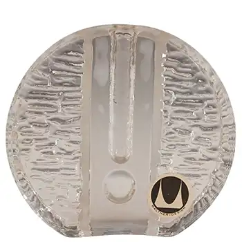 LABELLED Walther Glas German Solifleur Textured Glass Stem Vase