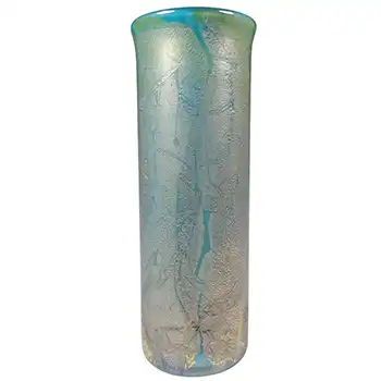 Isle of Wight Studio 'Azurene Turquoise' Glass Cylinder Vase