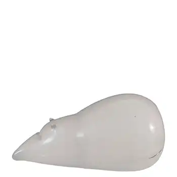 MARKED Wedgwood White Glass Mouse Sculpture RSW236