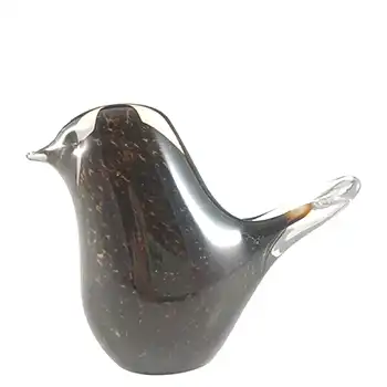 MARKED Wedgwood Speckled Brown Glass Large Bird RSW71