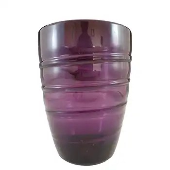 Whitefriars #9030 Powell Amethyst Glass Ribbon Trail Vase
