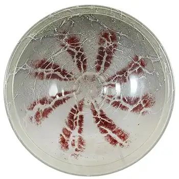 WMF Ikora 1930's Art Deco German Green Glass Bowl