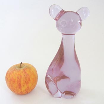 Rare Neodymium/Dichroic Glass Cat - Changes Colour!