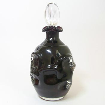 1960's Swedish Aseda Purple Glass Decanter/Bottle 999/1