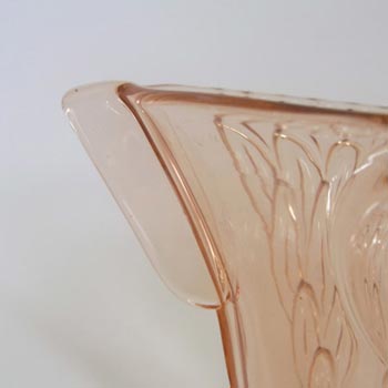 Stölzle #19083 Czech Art Deco 1930's Pink Glass Vase