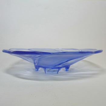 Walther Art Deco Blue Glass 'Primus' Centerpiece Bowl