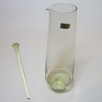 Ekenas Swedish Green Glass Cocktail Carafe - Labelled