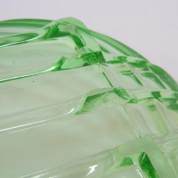 Stölzle Art Deco 1930's Uranium Green Glass Bowl