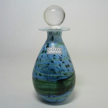 Gozo Glass \'Seaweed\' Perfume Bottle - Signed + Labelled