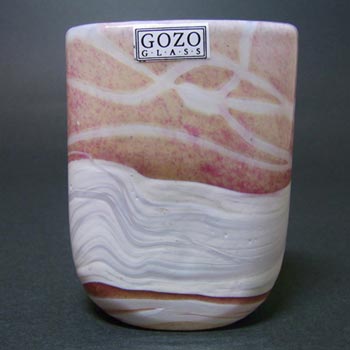 Gozo Maltese Glass \'Sunshine\' Vase - Signed + Labelled