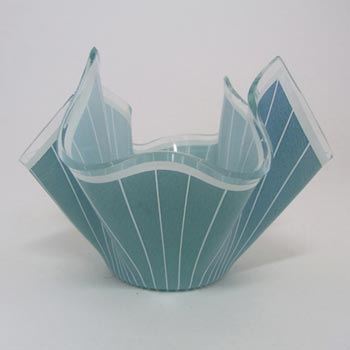 Chance Bros Glass \"Cordon\" Handkerchief Vase 1961