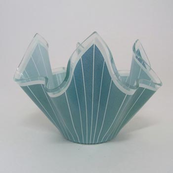 Chance Bros Glass "Cordon" Handkerchief Vase 1961
