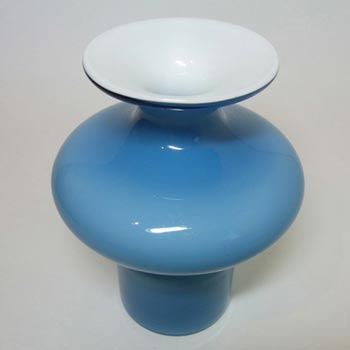 Holmegaard Carnaby Blue Glass Vase by Per Lutken