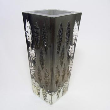 Ingrid/Ingridglas 1970's Smoke Glass Vase 3078 - Signed