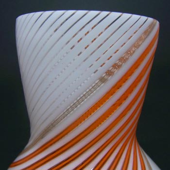 Aureliano Toso/Dino Martens Mezza Filigrana Glass Vase