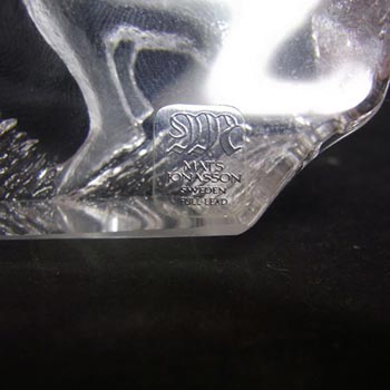 Mats Jonasson #88141 Glass Kangaroo Paperweight - Signed/Label