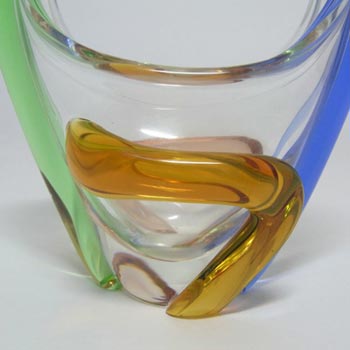 Bohemian Mstisov Glass Rhapsody Bowl by Frantisek Zemek