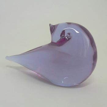 Neodymium/Alexandrite Lilac Glass Bird - Changes Colour
