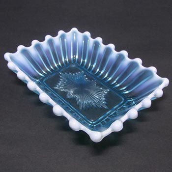 Davidson 1900's Blue Pearline Glass 'Brideshead' Bowl
