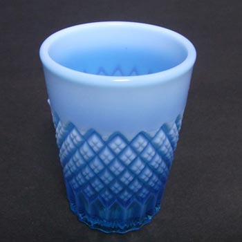 Davidson 1900's Blue Pearline Glass 'Somerset' Tumbler