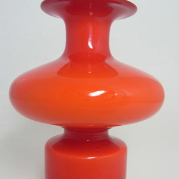 Holmegaard Carnaby Red Cased Glass Vase by Per Lutken