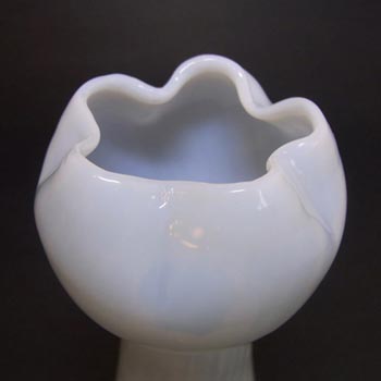 Kralik Czech Opaline/Opalescent Spatter Glass Vase