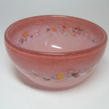 Vasart or Strathearn Pink Mottled Glass Bowl B012